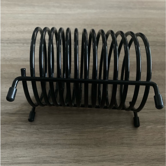 Like New VTG Metal Black Spring Coil Letter Mail File Holder Office Desk Sorter - Picture 2 of 6